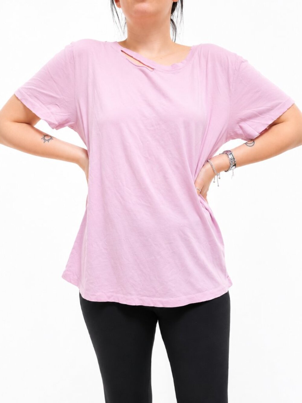 N:philanthropy Distressed Pink Tee Shirt